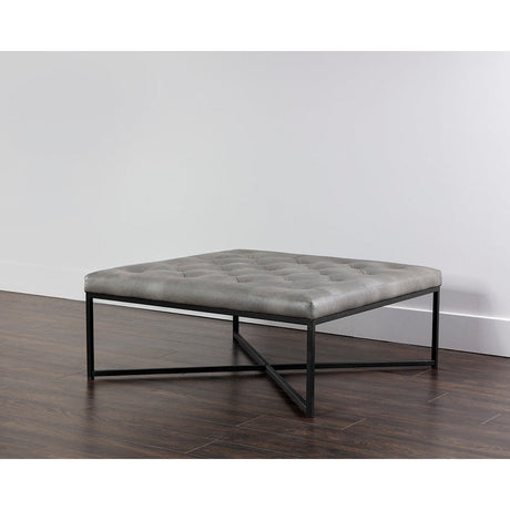 Endall Ottoman - Matte Black - Home Elegance USA