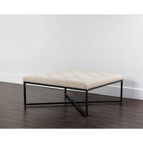 Endall Ottoman - Matte Black - Home Elegance USA