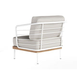 Leon Lounge Chair - White - Palazzo Cream - Home Elegance USA