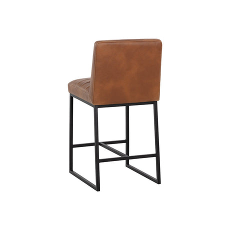 Spyros Counter Stool - Tobacco Tan - Home Elegance USA