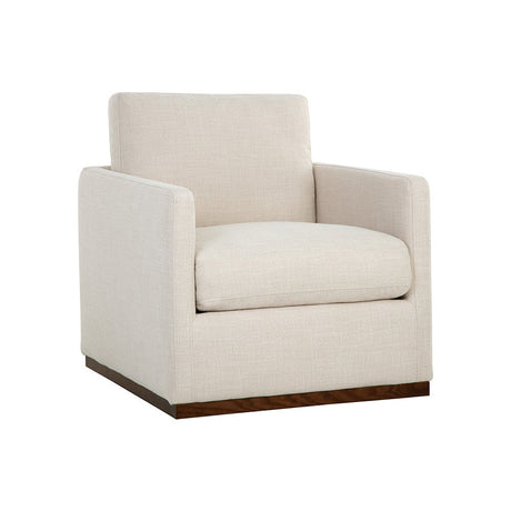 Portman Swivel Lounge Chair - Effie Linen - Home Elegance USA