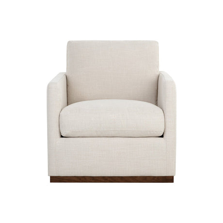 Portman Swivel Lounge Chair - Effie Linen - Home Elegance USA