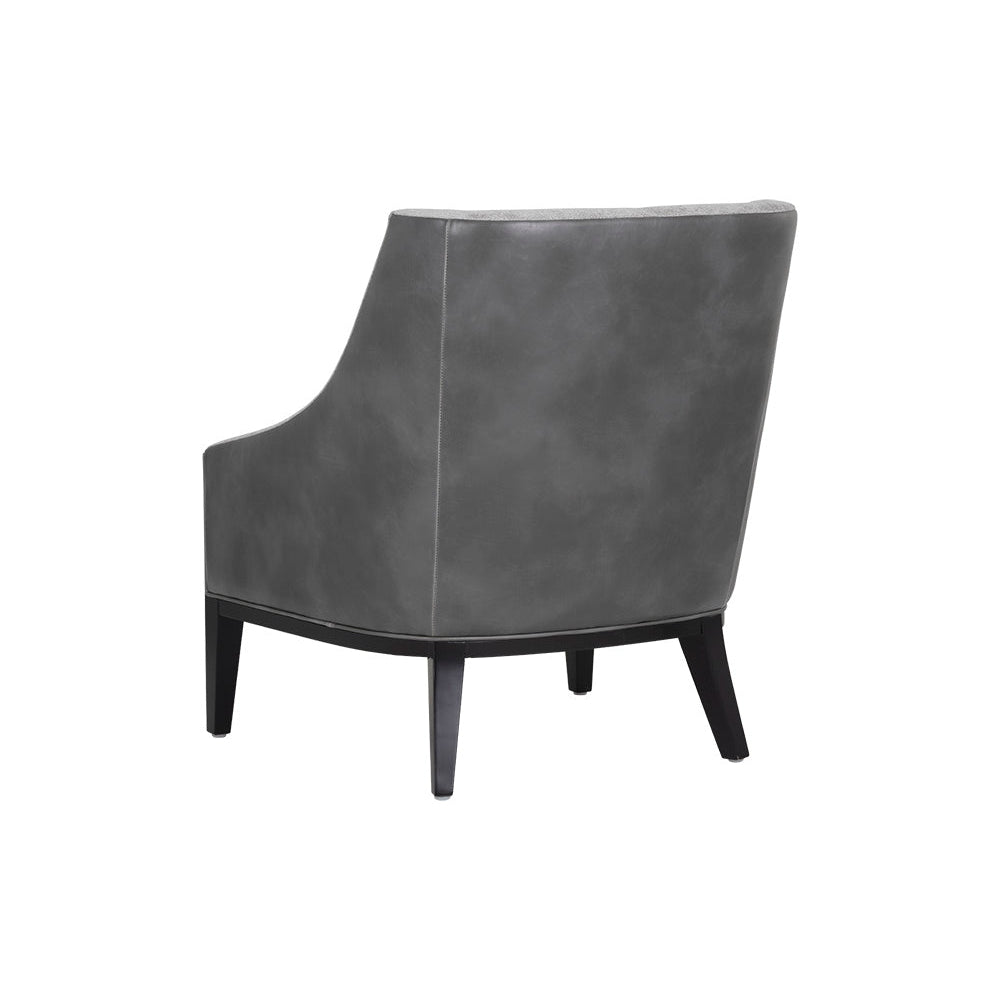 Aurora Lounge Chair - Polo Club Stone / Overcast Grey - Home Elegance USA