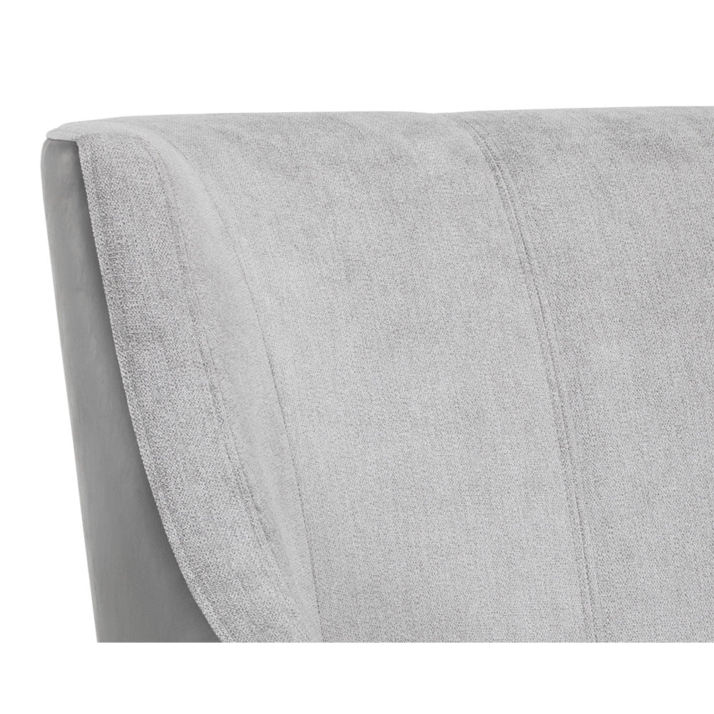 Aurora Lounge Chair - Polo Club Stone / Overcast Grey - Home Elegance USA