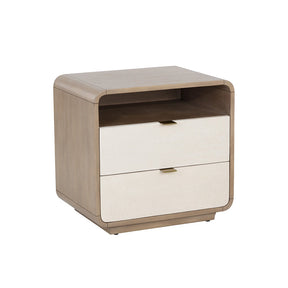 Kayden Nightstand - Cream Shagreen | Sunpan