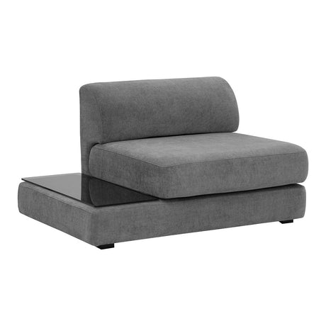 Harmony Modular - Armless Chair - Danny Dark Grey - Home Elegance USA