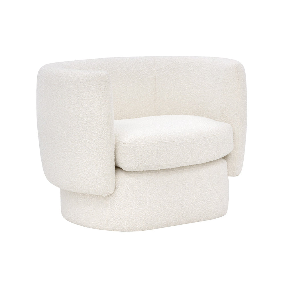 Valence Armchair - Maya White - Home Elegance USA