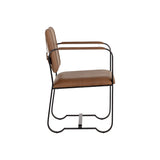 Garrett Office Chair - Cognac Leather - Home Elegance USA