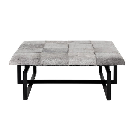 Pilar Ottoman - Grey - Home Elegance USA