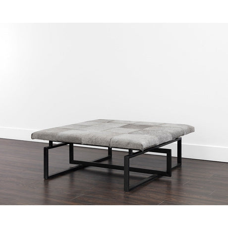 Pilar Ottoman - Grey - Home Elegance USA