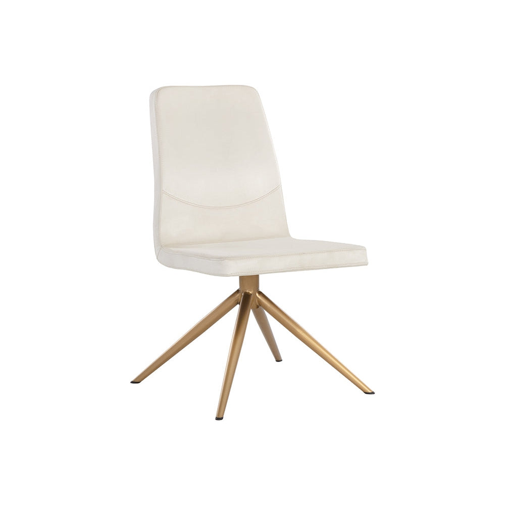 Hilda Swivel Dining Chair - Vienna Cream - Home Elegance USA