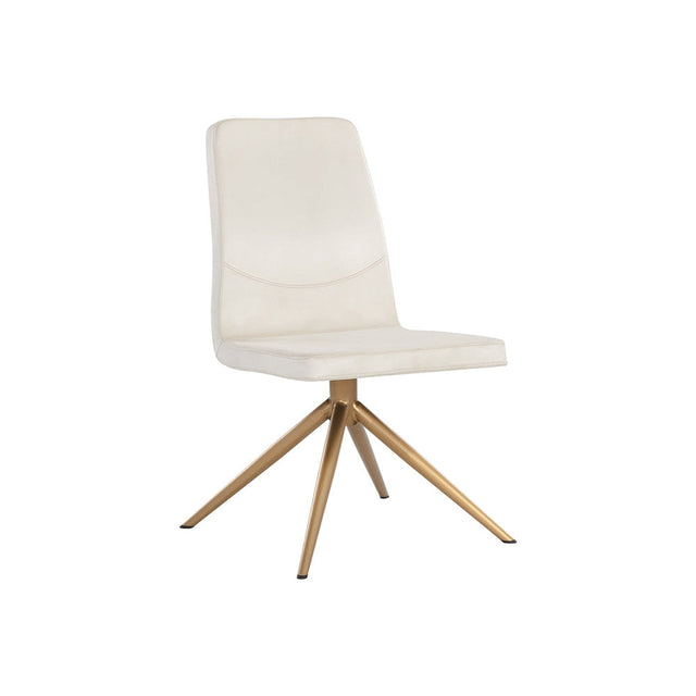 Hilda Swivel Dining Chair - Vienna Cream - Home Elegance USA