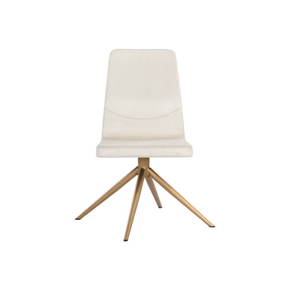 Hilda Swivel Dining Chair - Vienna Cream - Home Elegance USA