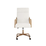 Collin Office Chair - Natural - Heather Ivory Tweed - Home Elegance USA