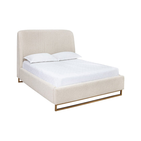 Nevin Bed Queen Dove Cream - Home Elegance USA