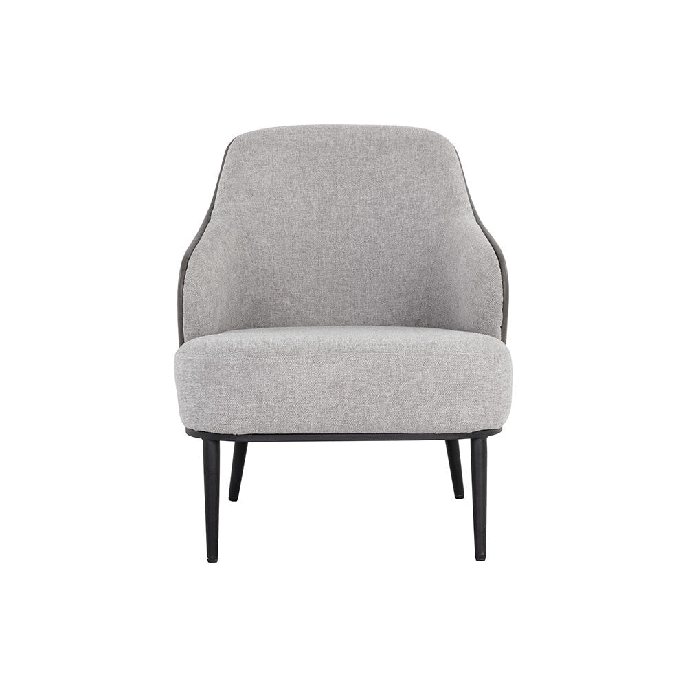 Nairobi Lounge Chair - Belfast Heather Grey / Bravo Ash - Home Elegance USA