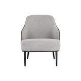 Nairobi Lounge Chair - Belfast Heather Grey / Bravo Ash - Home Elegance USA