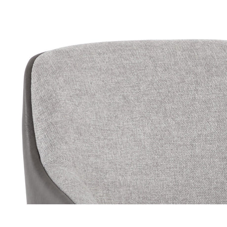 Nairobi Lounge Chair - Belfast Heather Grey / Bravo Ash - Home Elegance USA