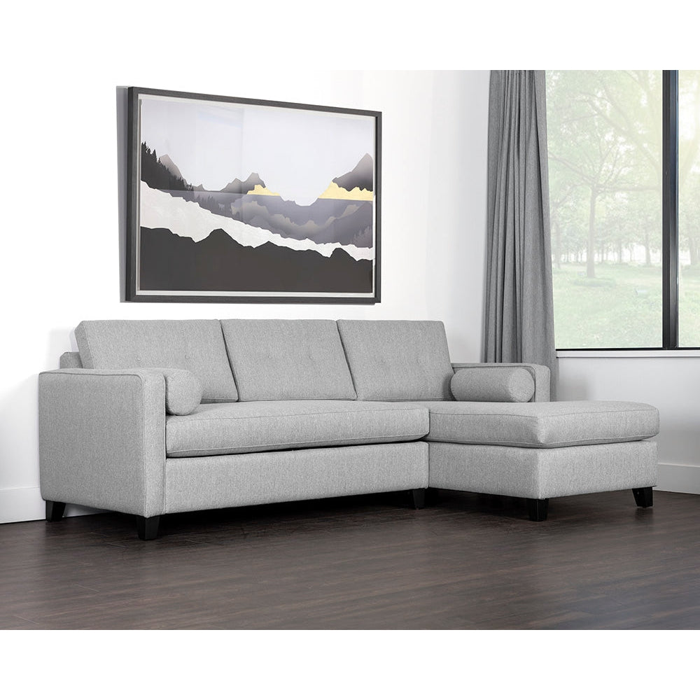 Lautner Sofa Bed Chaise - Grey - Home Elegance USA