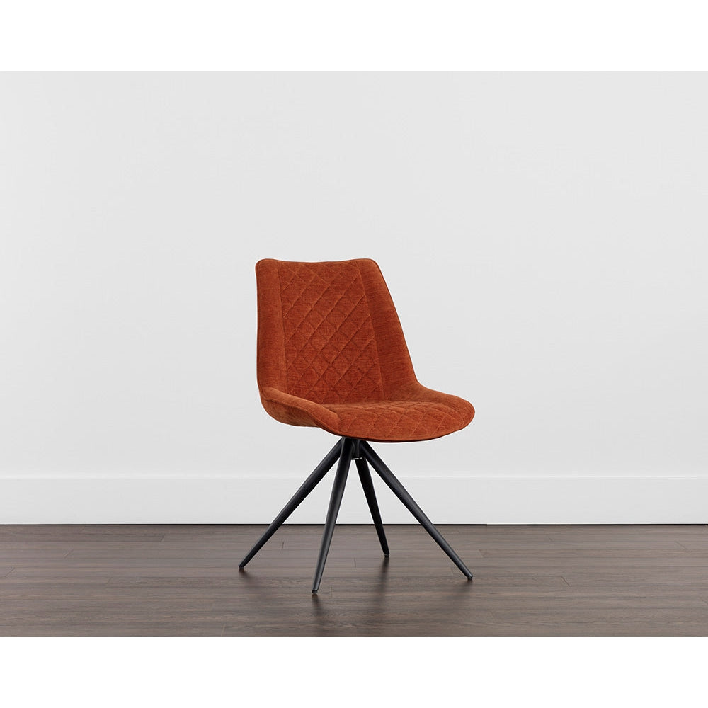 Freya Swivel Dining Chair - Danny Rust - Home Elegance USA