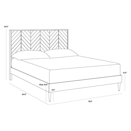 Greyson Bed - King - Light Acacia - Home Elegance USA