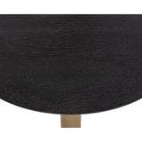 Monaco Bar Table - Gold - Grey Marble / Charcoal Grey - Home Elegance USA