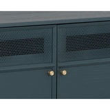 Rivero Media Console And Cabinet - Teal - Home Elegance USA