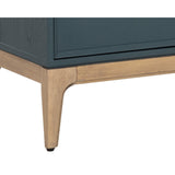 Rivero Media Console And Cabinet - Teal - Home Elegance USA