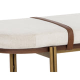 Elaine Bench - Polo Club Muslin - Home Elegance USA