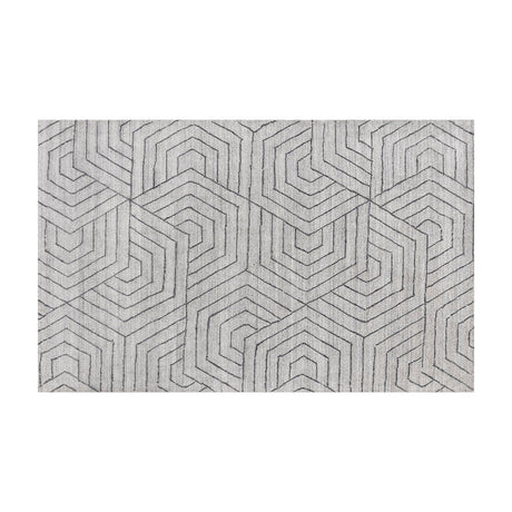 Mazey Hand - Loomed Rug - Grey - 6'' x 9'' - Home Elegance USA