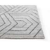 Mazey Hand - Loomed Rug - Grey - 6'' x 9'' - Home Elegance USA