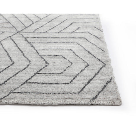 Mazey Hand - Loomed Rug - Grey - 6'' x 9'' - Home Elegance USA