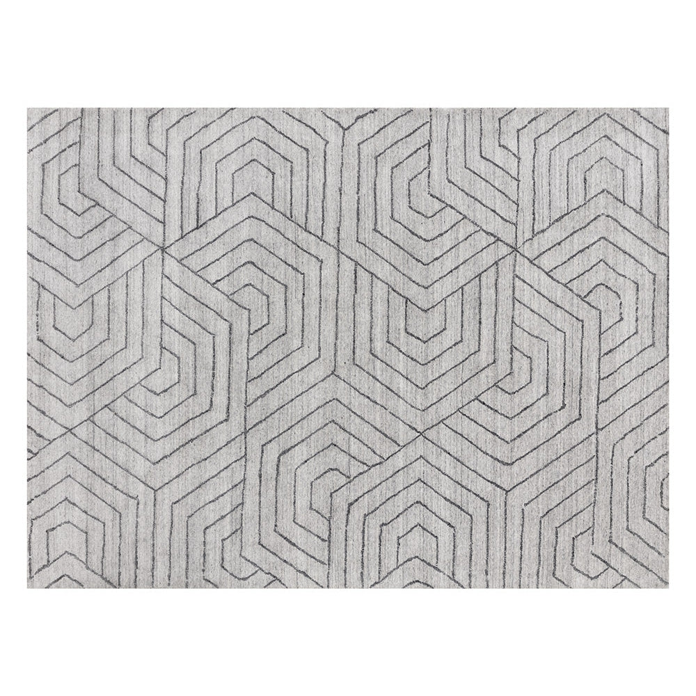 Mazey Hand - Loomed Rug - Grey - Home Elegance USA