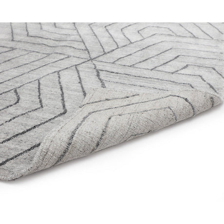 Mazey Hand - Loomed Rug - Grey - Home Elegance USA