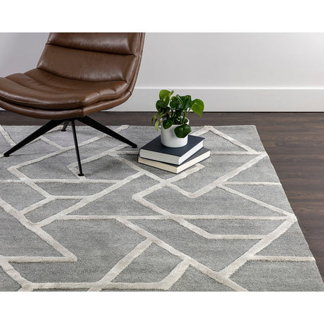 Zizi Hand - Tufted Rug - Dark Grey - Home Elegance USA