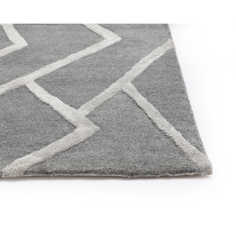 Zizi Hand - Tufted Rug - Dark Grey - Home Elegance USA