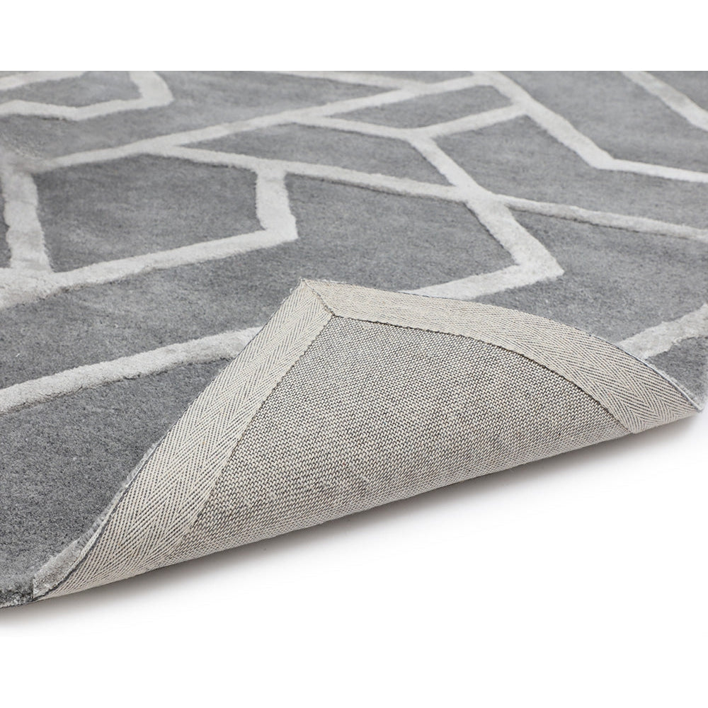 Zizi Hand - Tufted Rug - Dark Grey - Home Elegance USA