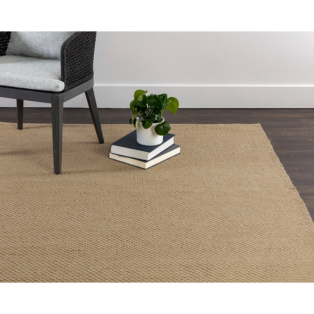 Ryze Hand - Woven Rug - Jute Brown - Home Elegance USA