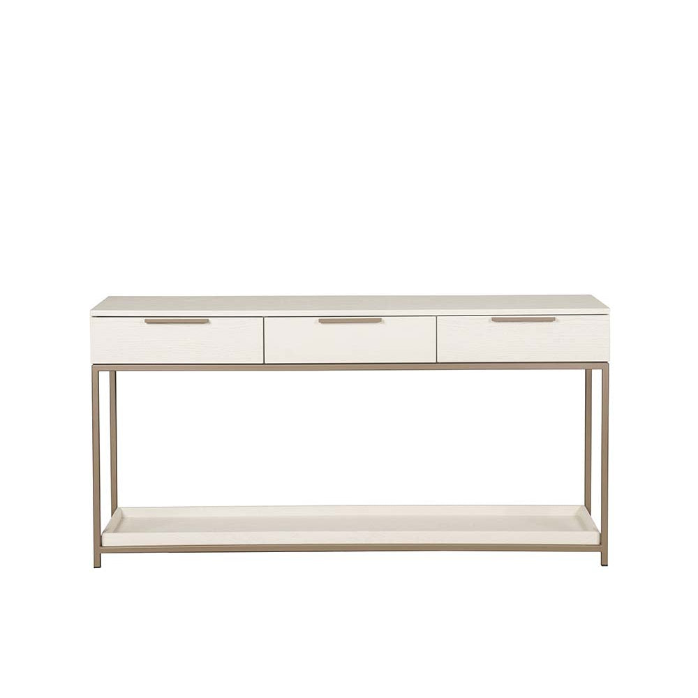 Rebel Console Table With Drawers - Champagne Gold - Cream - Home Elegance USA