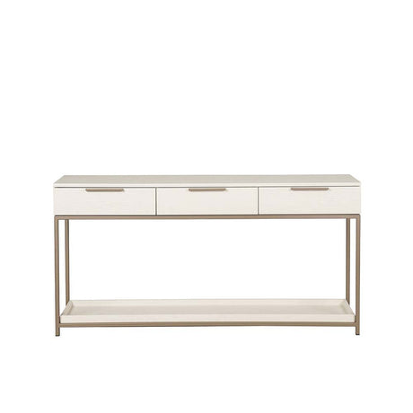 Rebel Console Table With Drawers - Champagne Gold - Cream - Home Elegance USA