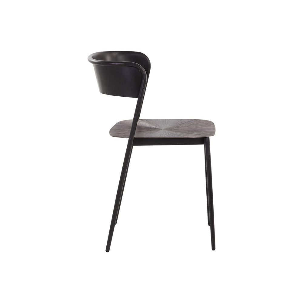 Keanu Dining Chair - Gunmetal - Home Elegance USA