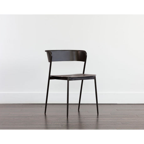 Keanu Dining Chair - Gunmetal - Home Elegance USA