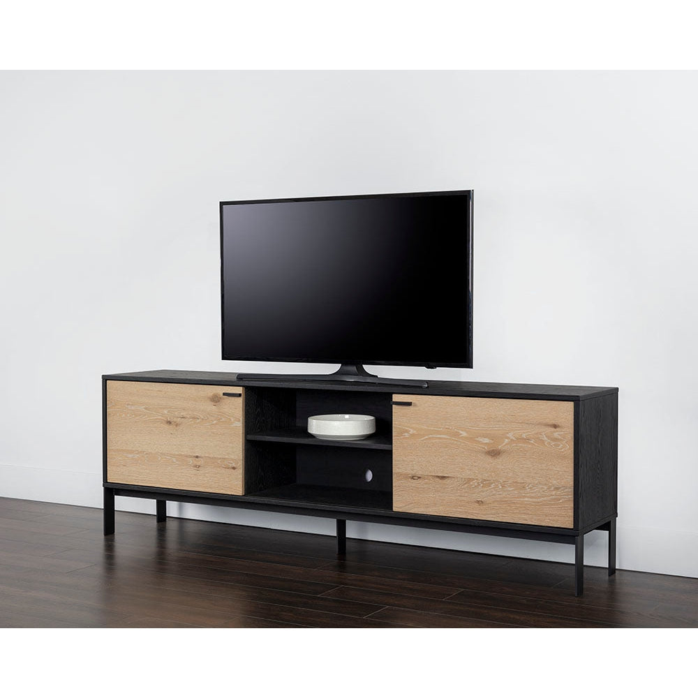 Rosso Media Console And Cabinet - Home Elegance USA