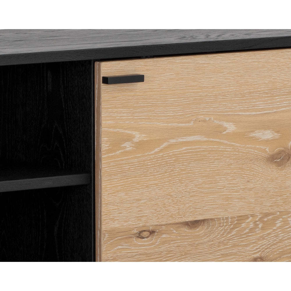 Rosso Media Console And Cabinet - Home Elegance USA