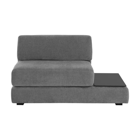 Harmony Modular - Armless Chair - Danny Dark Grey - Home Elegance USA