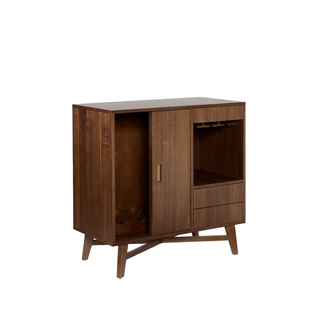 Caven Bar Cabinet - Walnut - Home Elegance USA