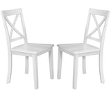 Orisfur. 5 Pieces Dining Table and Chairs Set for 4 Persons, Kitchen Room Solid Wood Table with 4 Chairs - Home Elegance USA