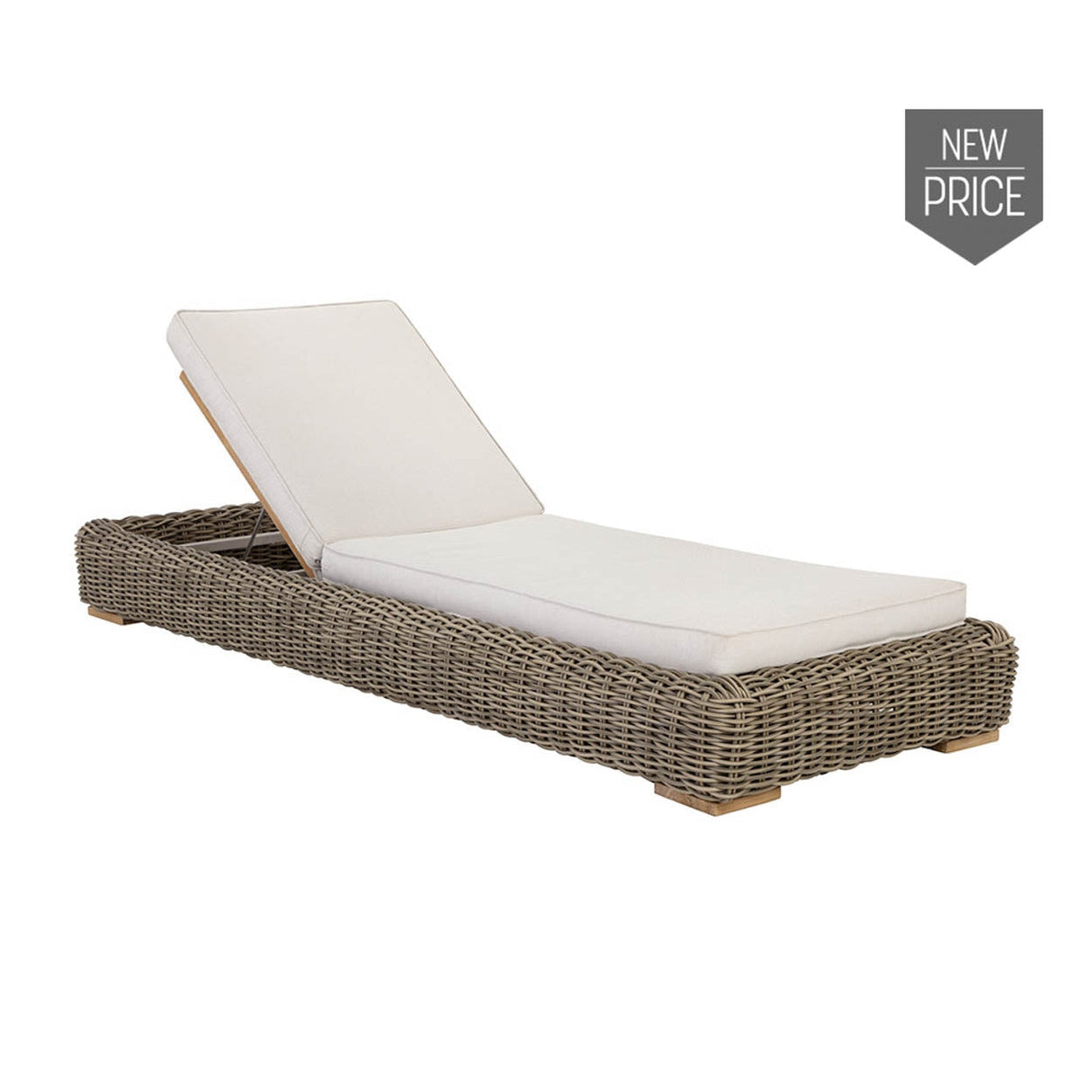 Potenza Lounger - Palazzo Cream - Home Elegance USA