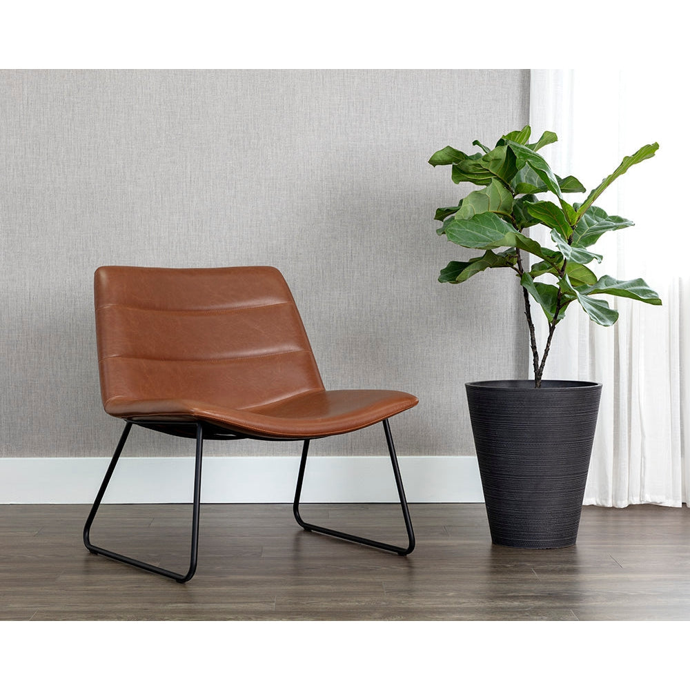 Farren Lounge Chair - Hazelnut - Home Elegance USA
