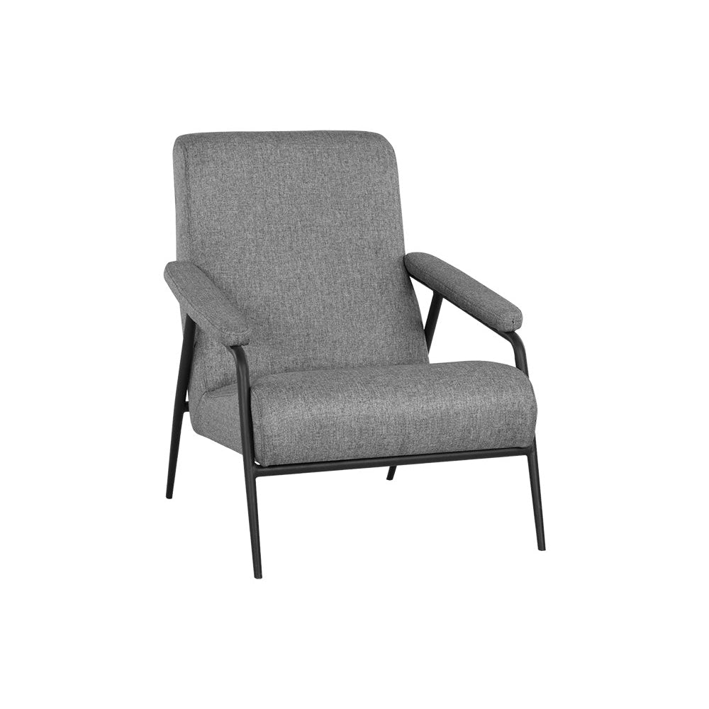 Jill Lounge Chair - Salt And Pepper Tweed - Home Elegance USA